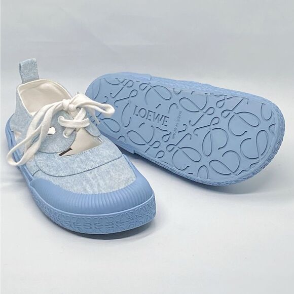 Loewe Cut-Out Platform Denim Sneakers size 35 - Picture 1 of 16